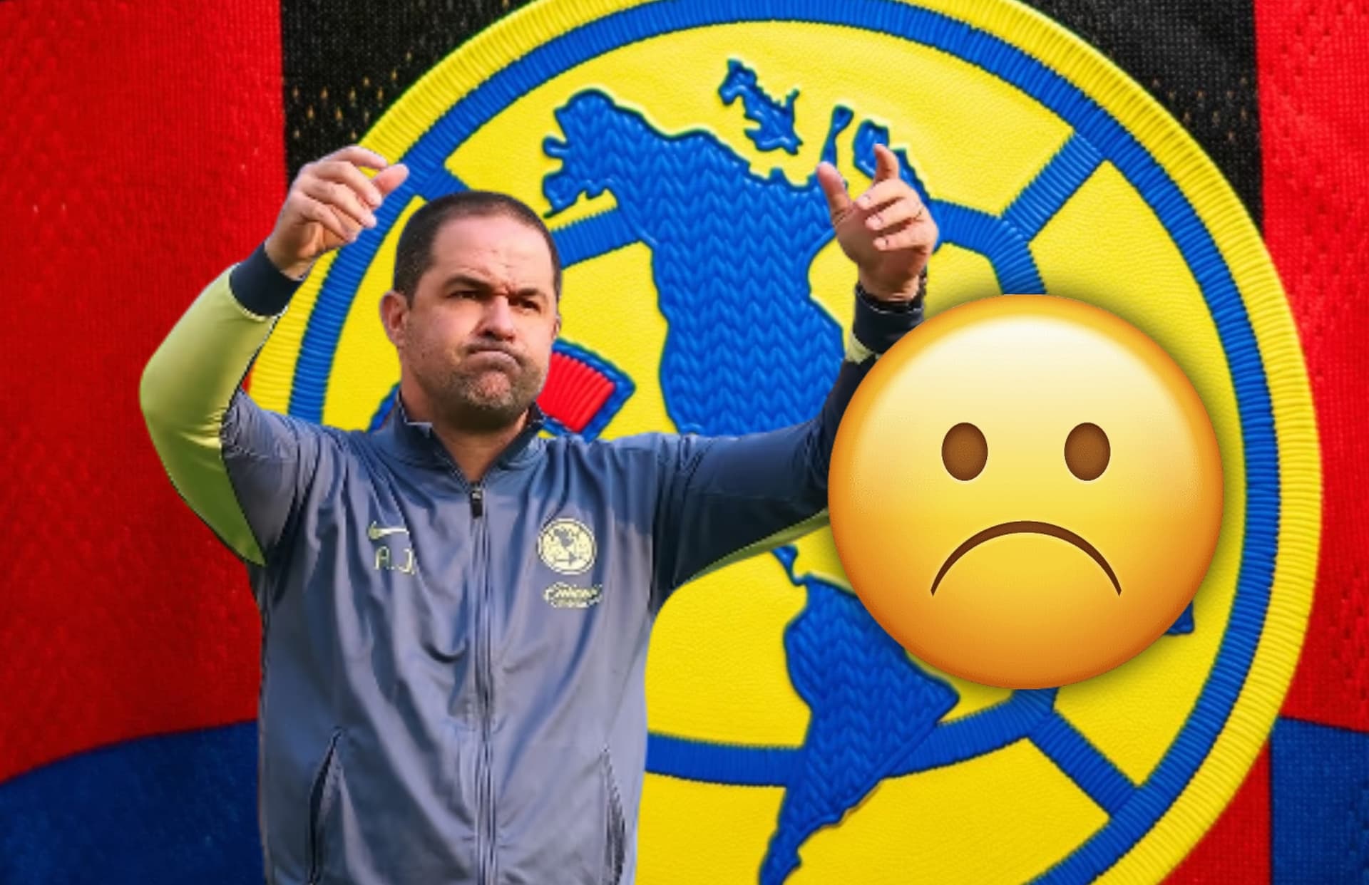 André Jardine y emoji/Foto TV Azteca.