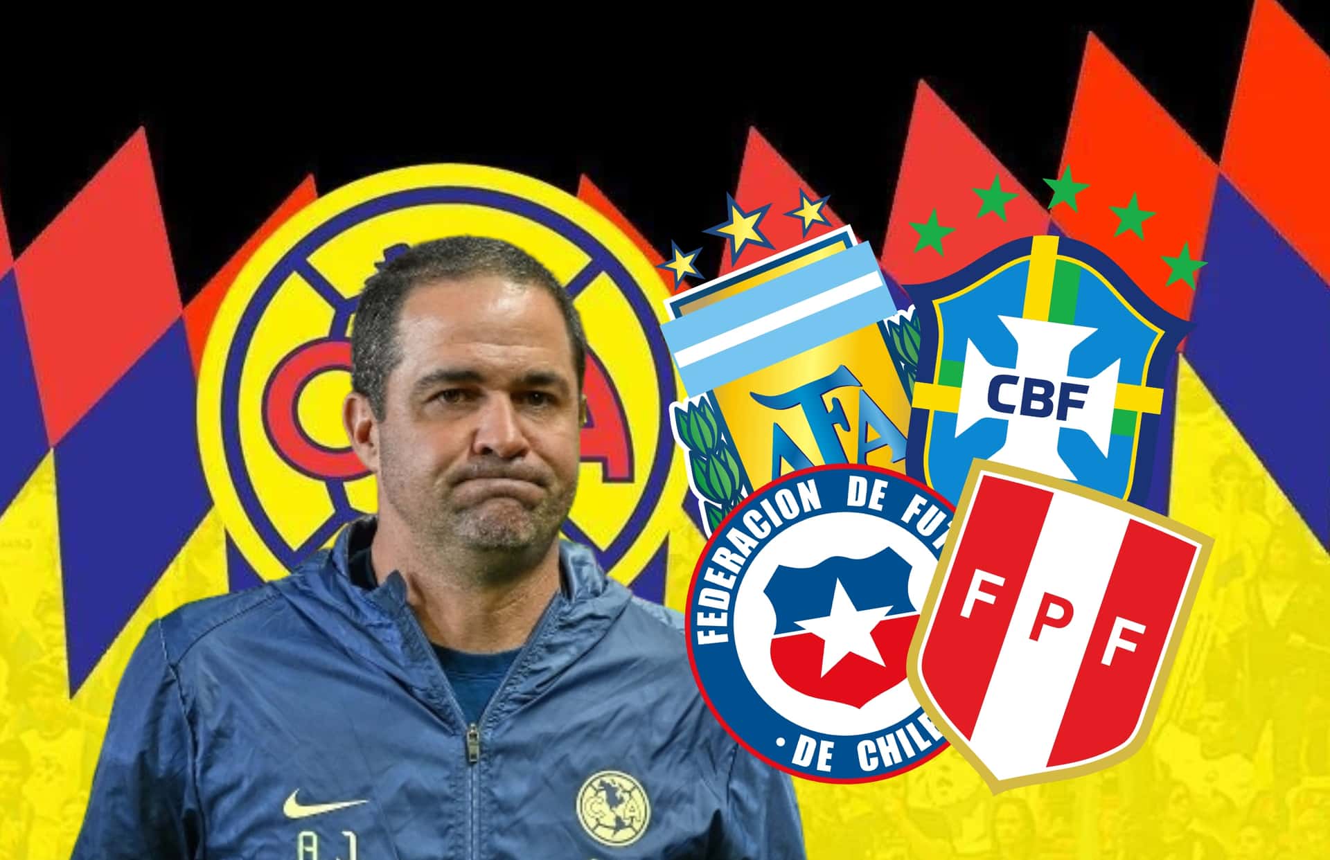 André Jardine y selecciones de CONMEBOL/Foto Club América.