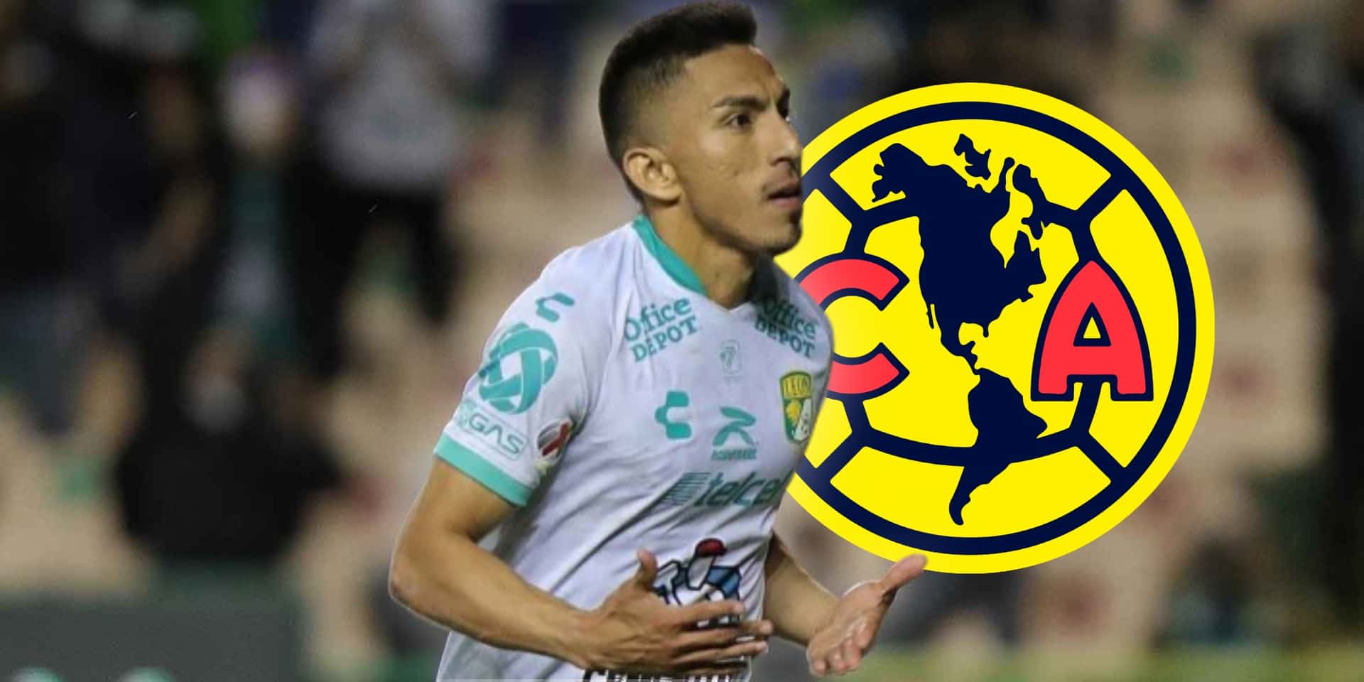 Ángel Mena con la playera del León / Foto: ESPN