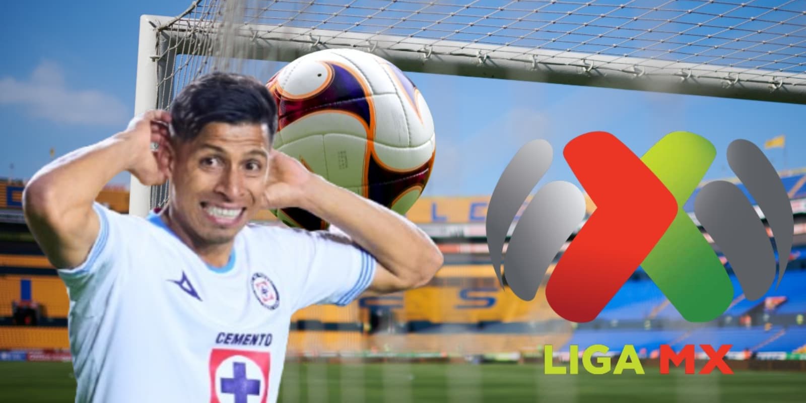 Ángel Sepúlveda junto al logo de la Liga MX / FOTO ESTO