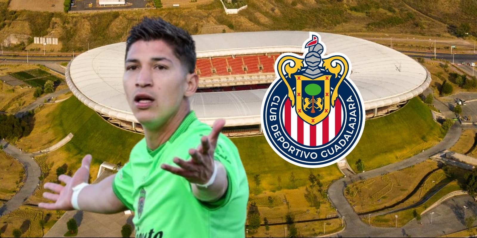 Ángel Zaldívar junto al Estadio Akron / FOTO MEDIOTIEMPO