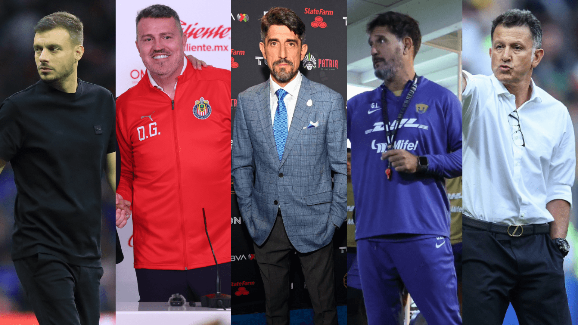 Anselmi, García, Paunović , Lema y Osorio | Fotos: @LigaBBVAMX