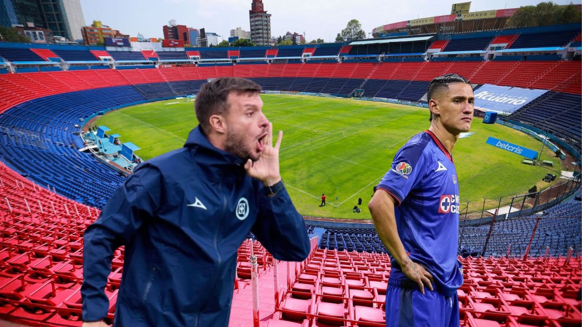 Anselmi y Antuna en la Ciudad de los Deportes