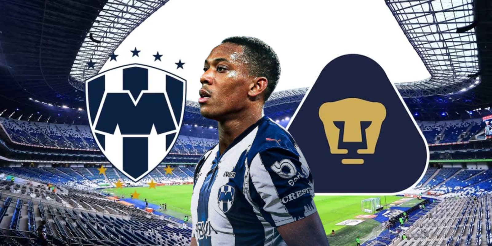Anthony Martial junto al escudo de Rayados y Pumas / FOTO POSTA DEPORTES