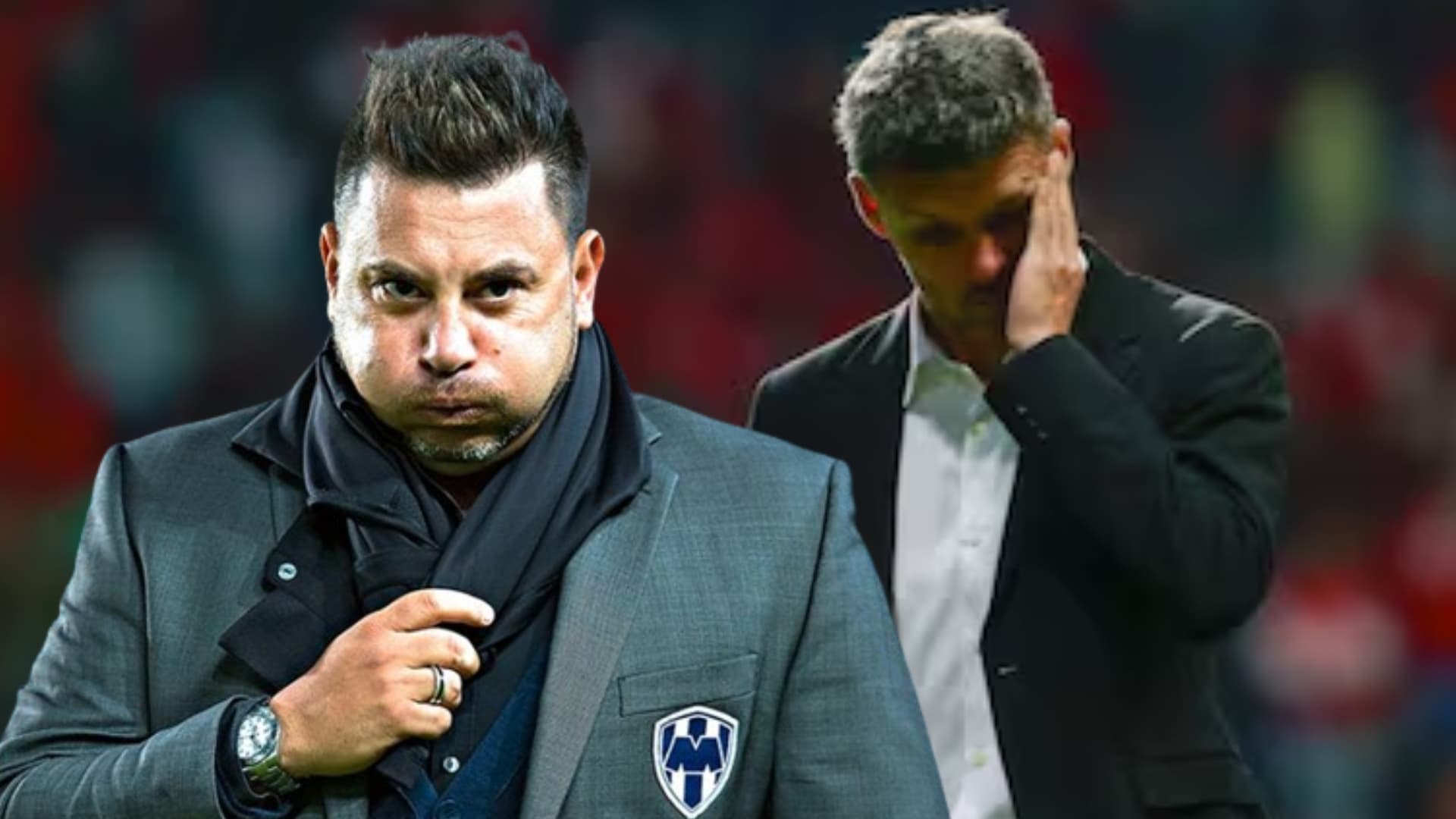 Antonio Mohamed en Rayados y Fernando Ortiz/ Foto; AS México