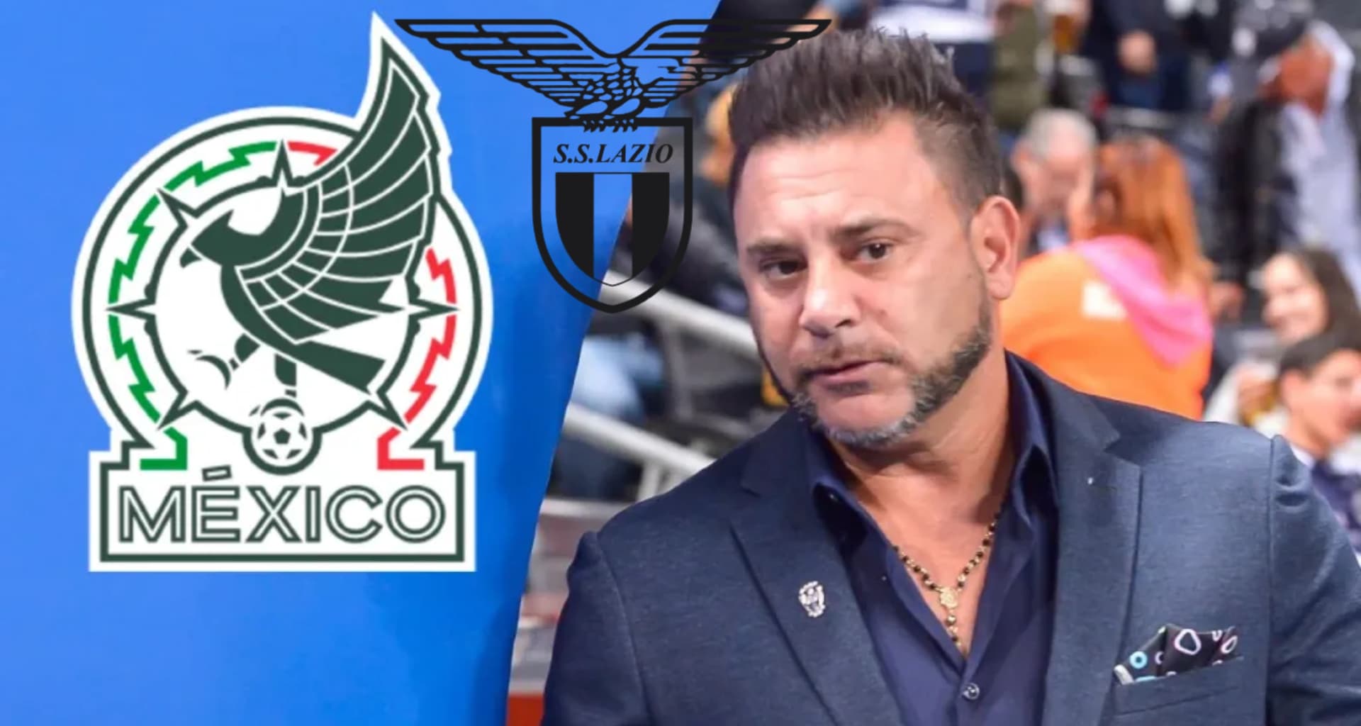 Antonio Mohamed junto con el escudo de la selección de México / Imago 7
