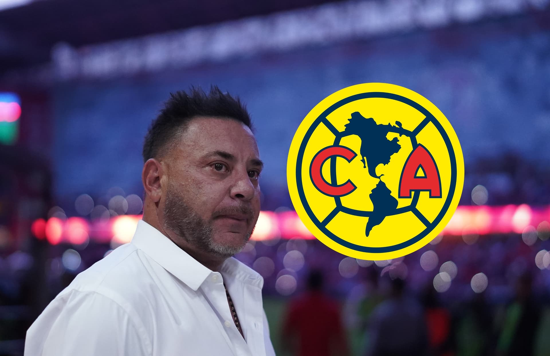 Antonio Mohamed y escudo del América/Foto Imago 7.
