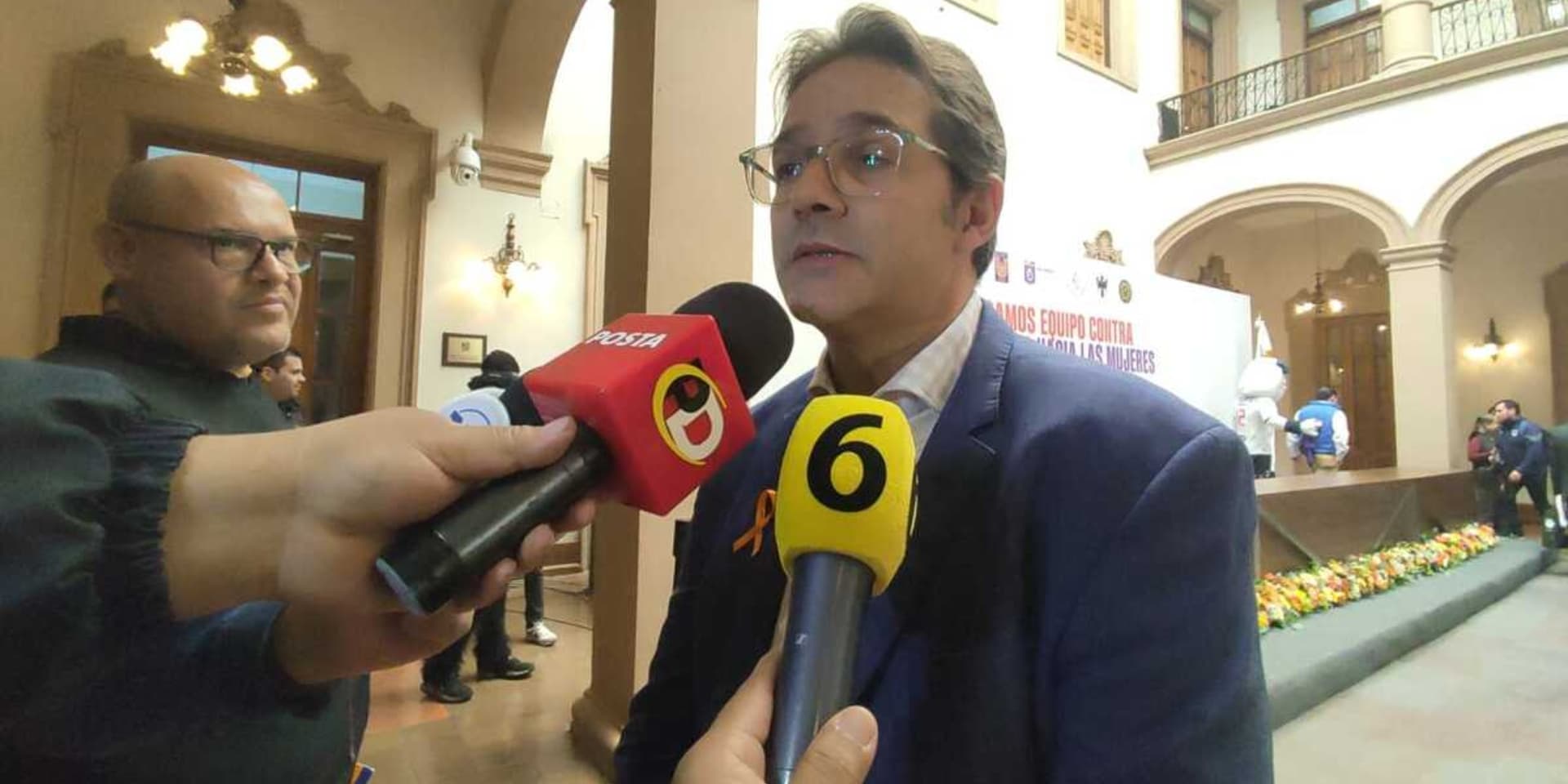 Antonio Sancho dando una entrevista (Fuente: Telediario)