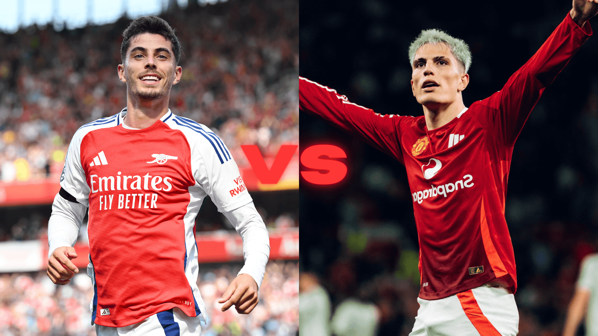 Arsenal vs. Manchester United | Fotos: @Arsenal y @ManUtd