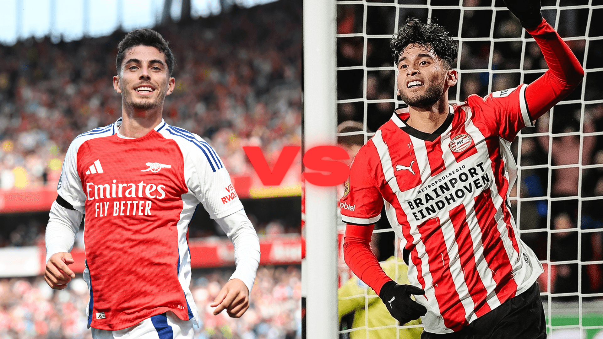 Arsenal vs PSV | Fotos: @Arsenal y @PSV