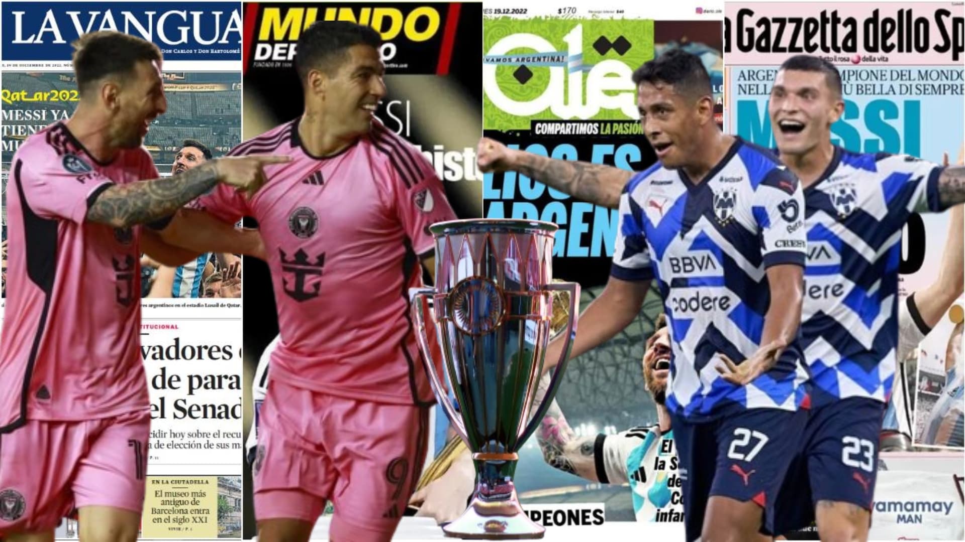 Así se expresan los medios argentinos del Monterrey, luego de que se enteraran que el Inter de Miami y Lionel Messi son los rivales