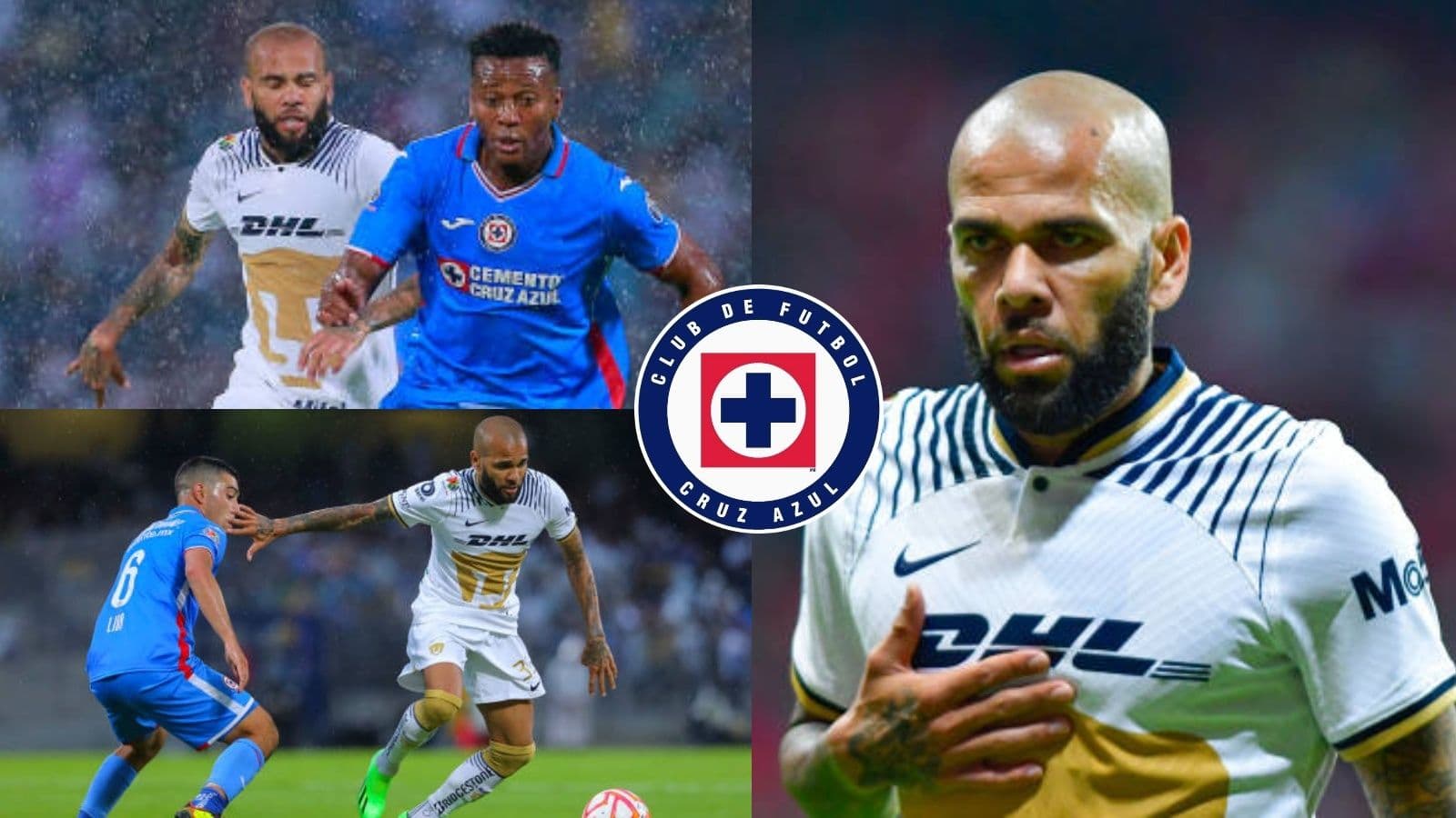 Aunque Dani Alves fue figura de Pumas hubo un jugador de Cruz Azul que le faltó el respeto en CU