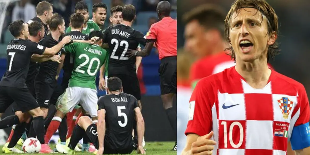 Aunque se ganó y se le dio una lección a Croacia, uno de los seleccionados mexicanos sí quiso los golpes con Luka Modric luego que el croata dijo que México es inferior.