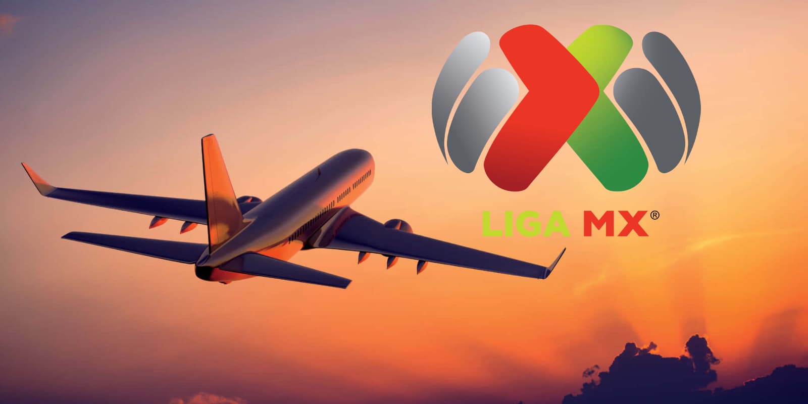 Avión junto al logo de la Liga MX / FOTO WIKIPEDIA