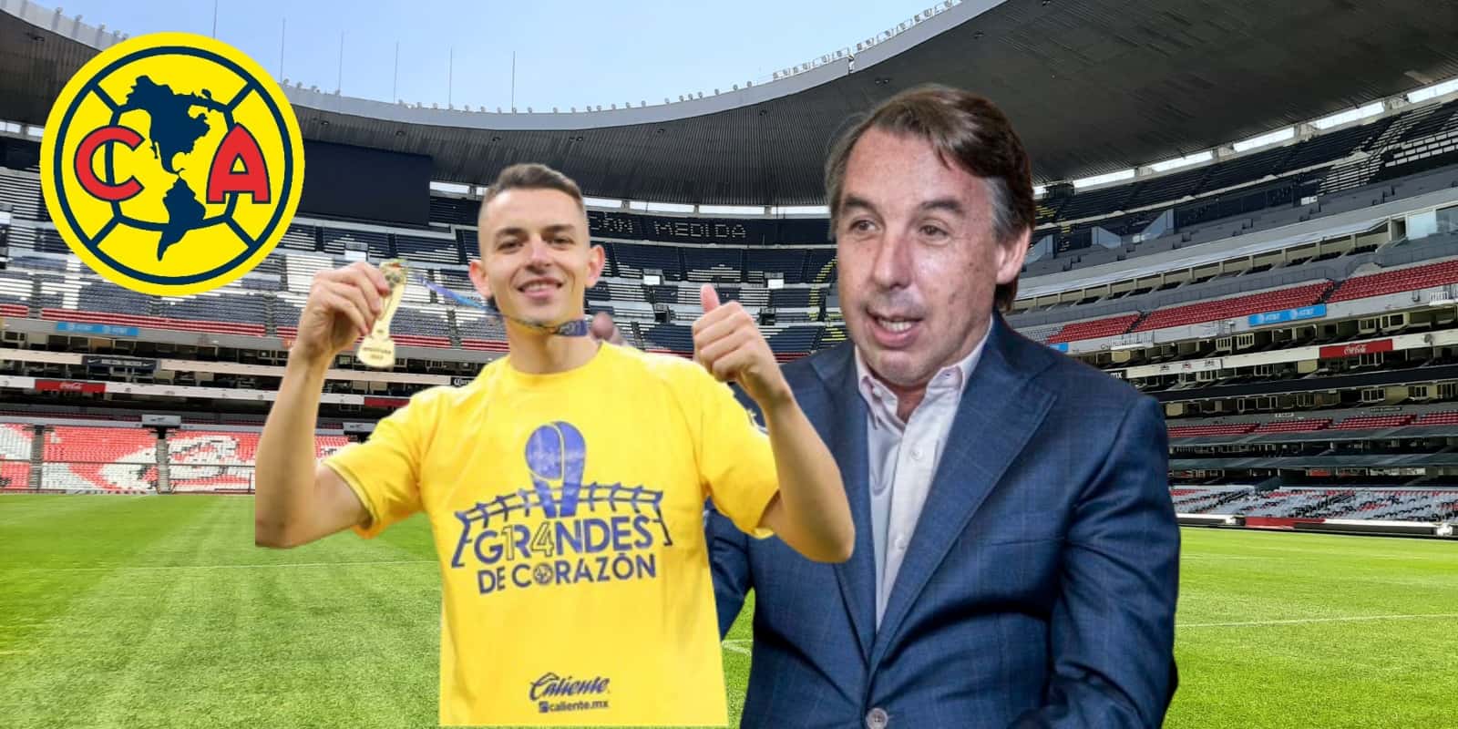 Azcárraga y Fidalgo en el Azteca