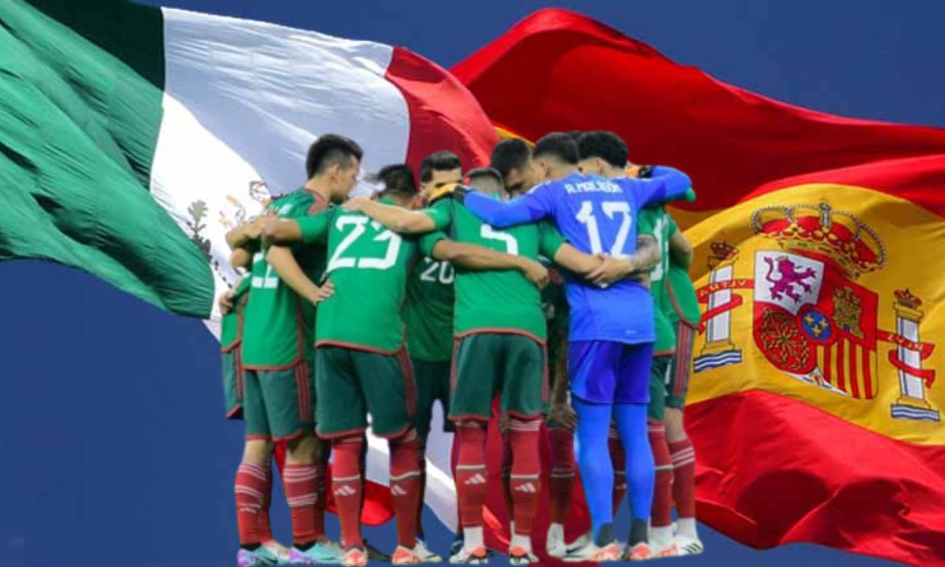 Banderas de México y de España ondeándose en el aire (Fuente: Caribbean News)