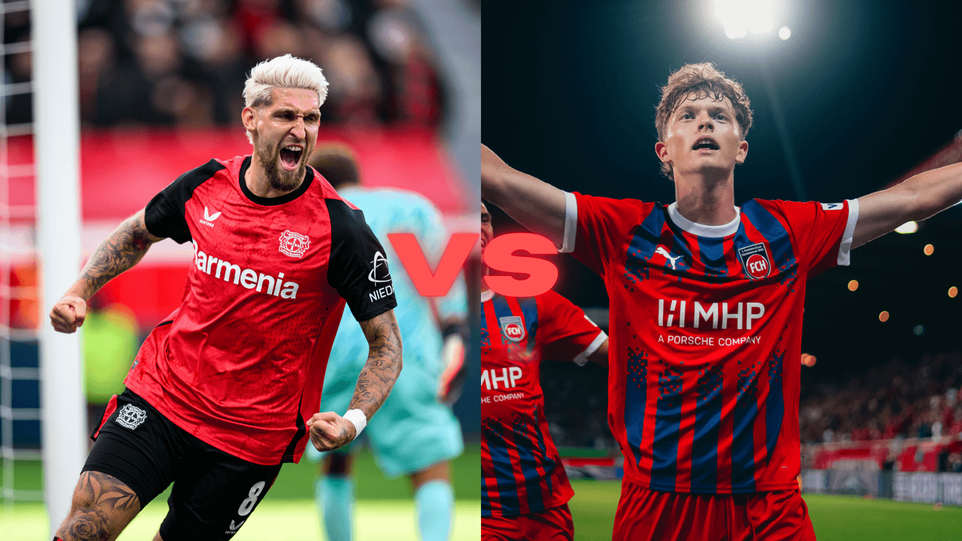 Bayer Leverkusen vs Heidenheim | Fotos: X oficiales de @bayer04fussball y @FCH1846