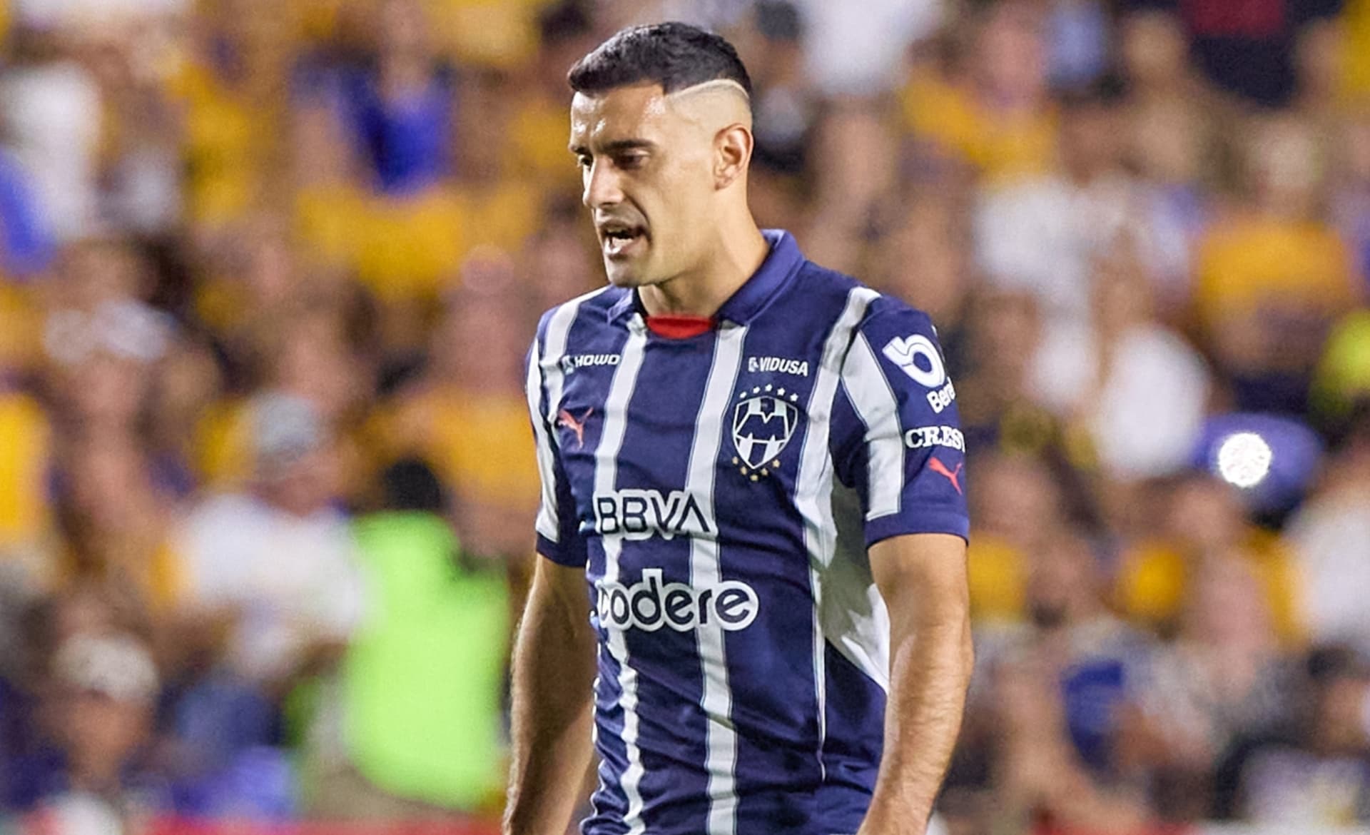 Berterame sale expulsado en el juego de Tigres vs Rayados (Fuente: Mexsports)