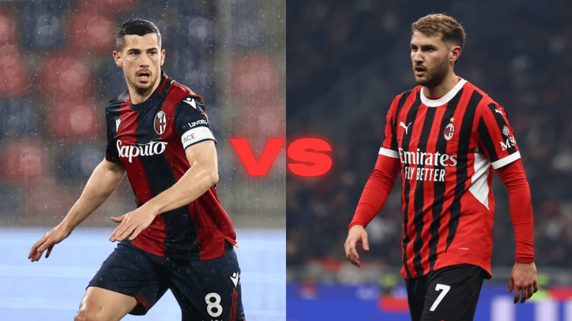 Bologna vs AC Milan | Fotos: @Bolognafc1909 y @acmilan