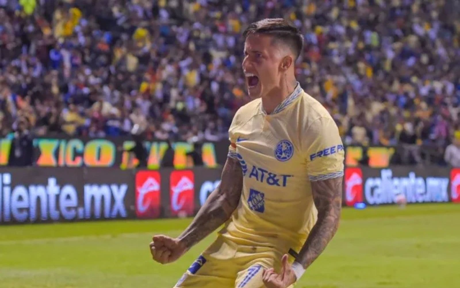 Brian Rodríguez consiguió su primer gol con el América y lo hizo vs Puebla en liguilla.