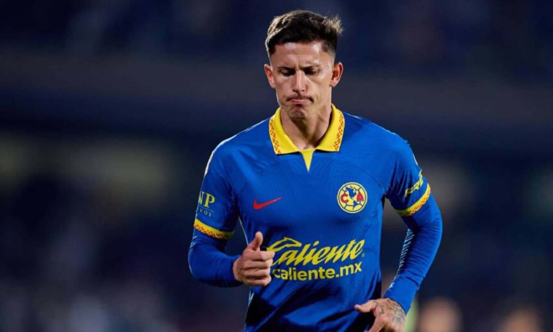 Brian Rodríguez juega partido con el combinado de las Águilas del América (Fuente: Mexsports)