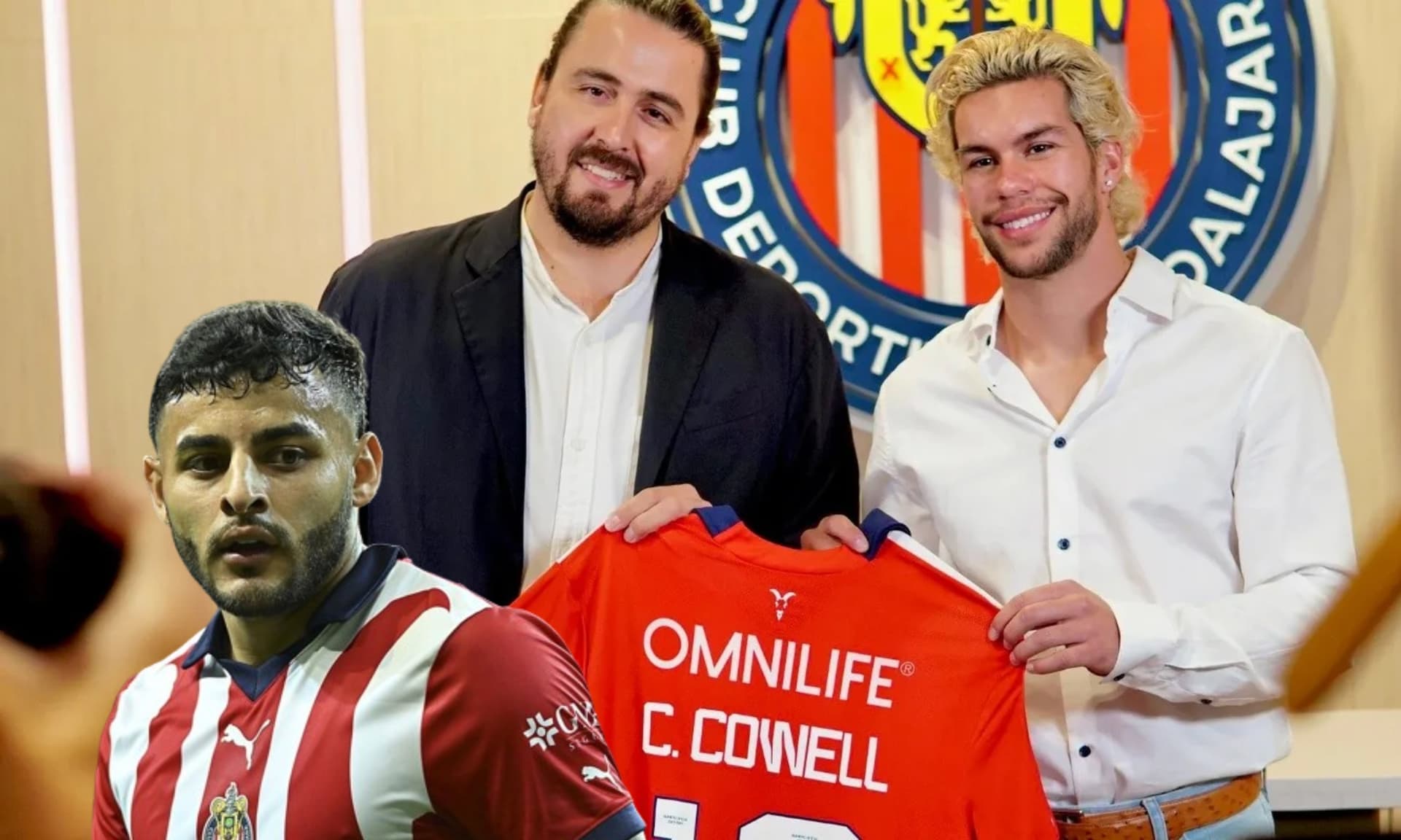 Cade Cowell en su presentación como jugador de Chivas (Fuente: Chivas)