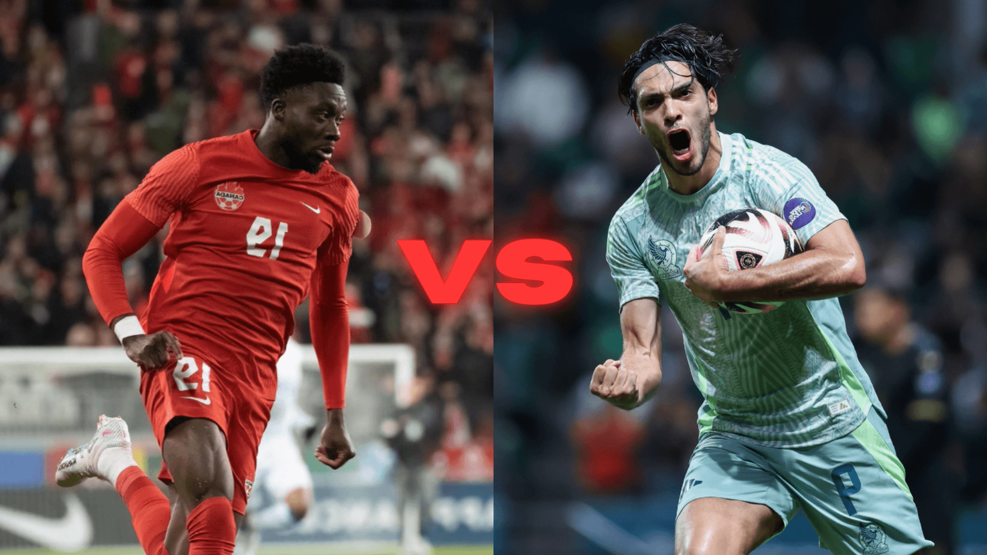 Canadá vs México | Fotos: @AlphonsoDavies y @miseleccionmx