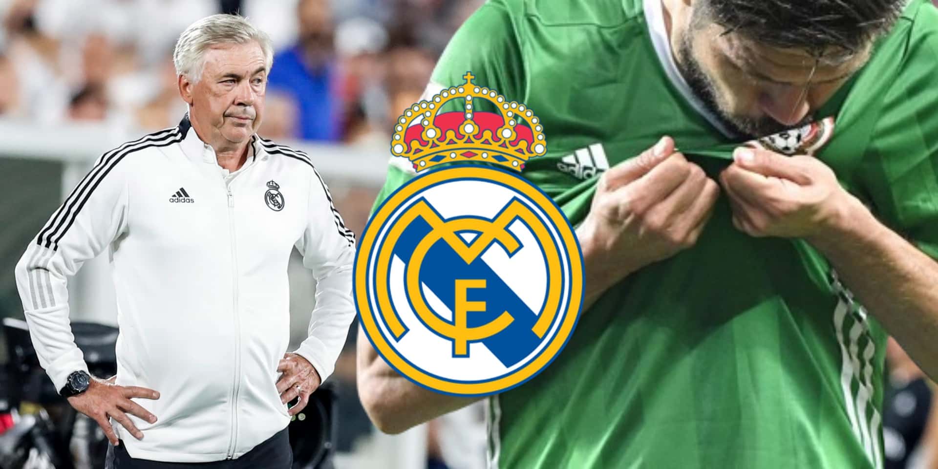 Carlo Ancelotti dirigiendo un partido del Real Madrid