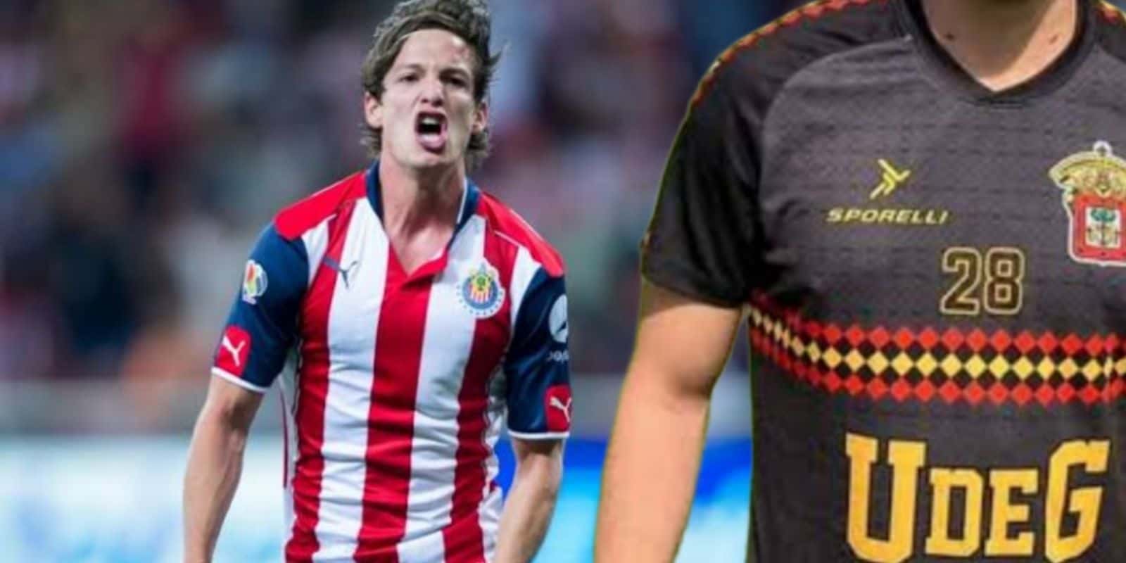 Carlos Fierro con la playera de Chivas y en la otra con la de Leones Negros / Foto Imago7