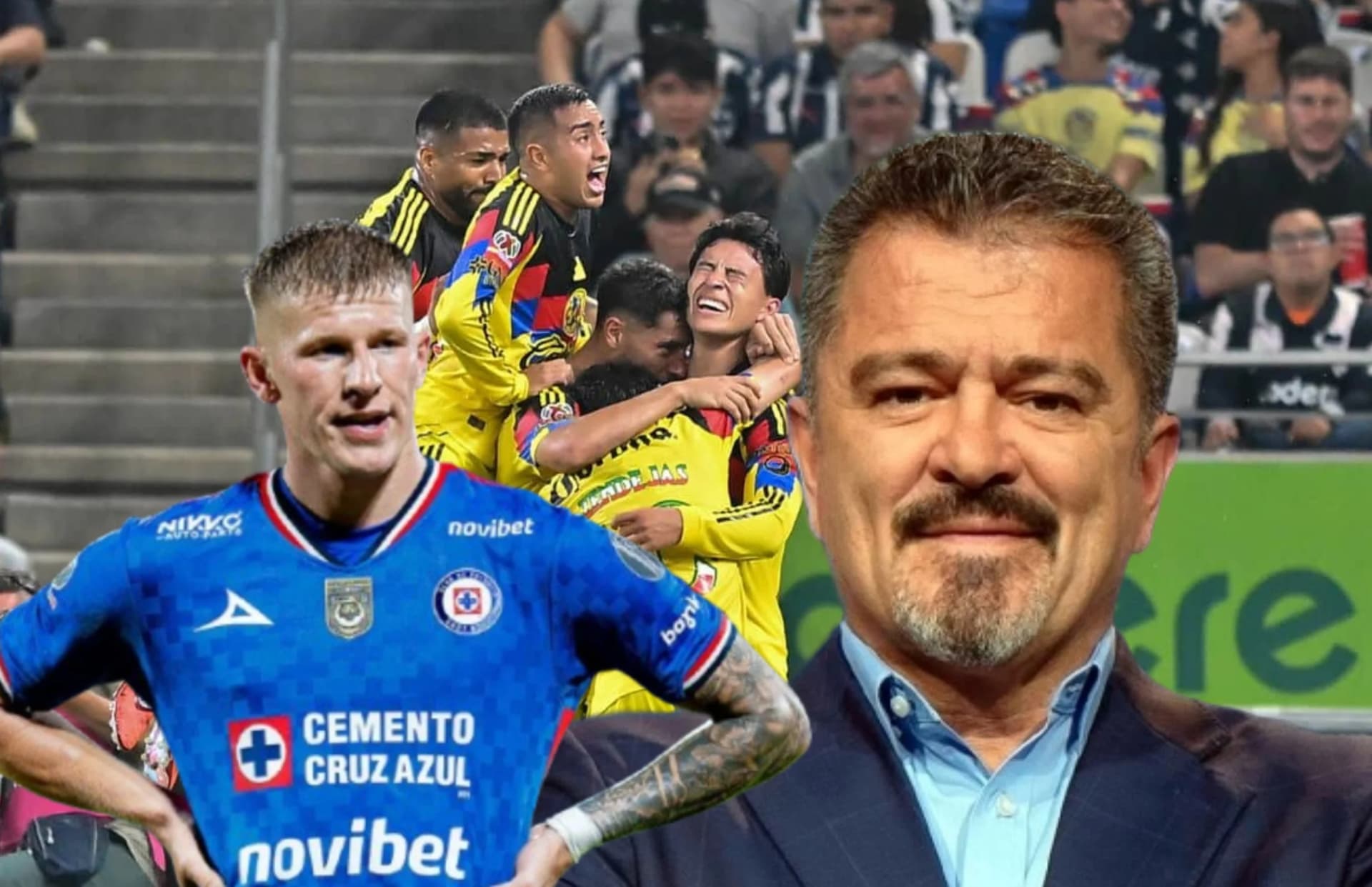 Carlos Hermosillo, Mateusz Bogusz y jugadores/ Foto Sexto Anillo.