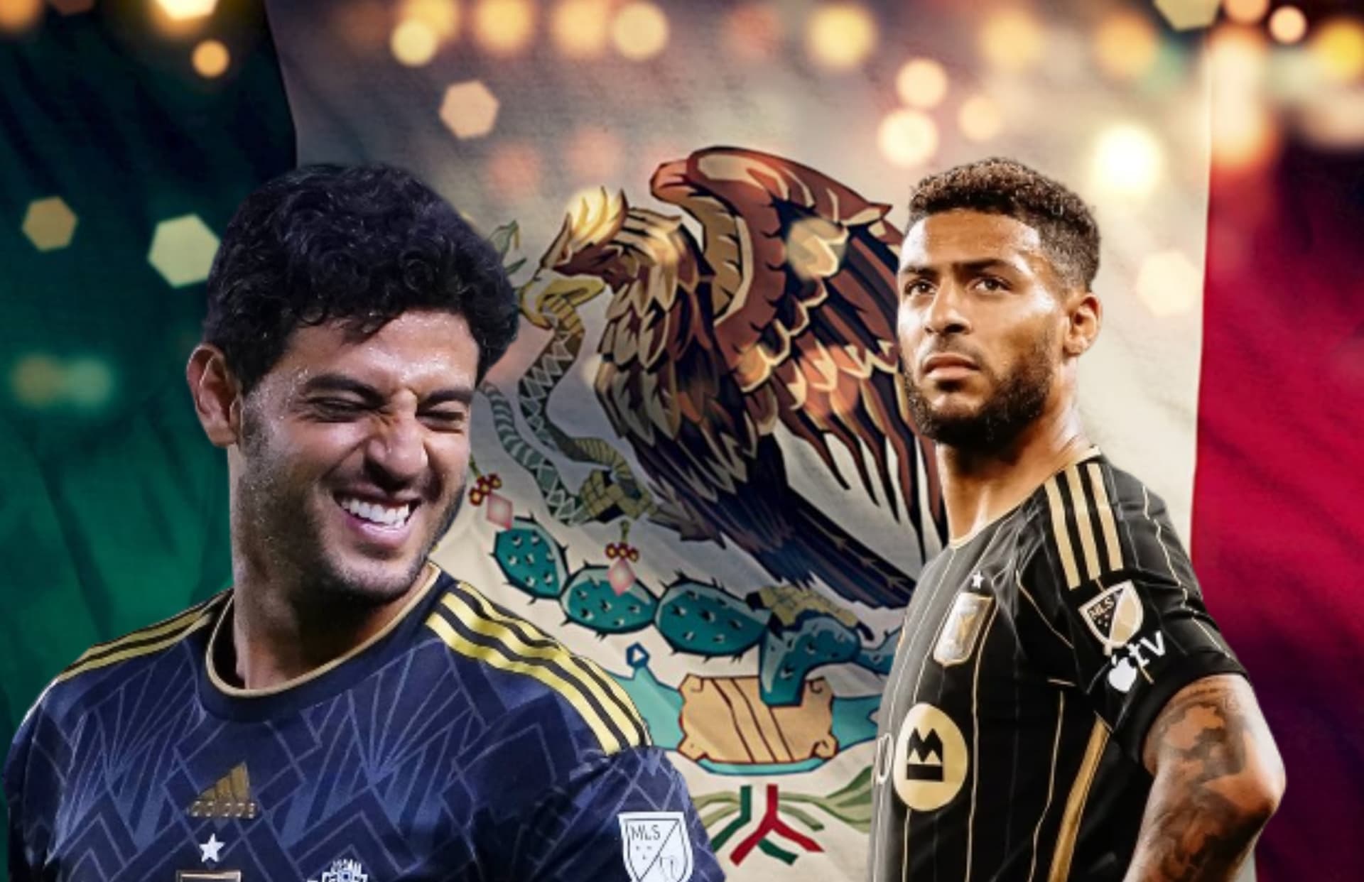 Carlos Vela y Denis Bouanga/Foto México desconocido.