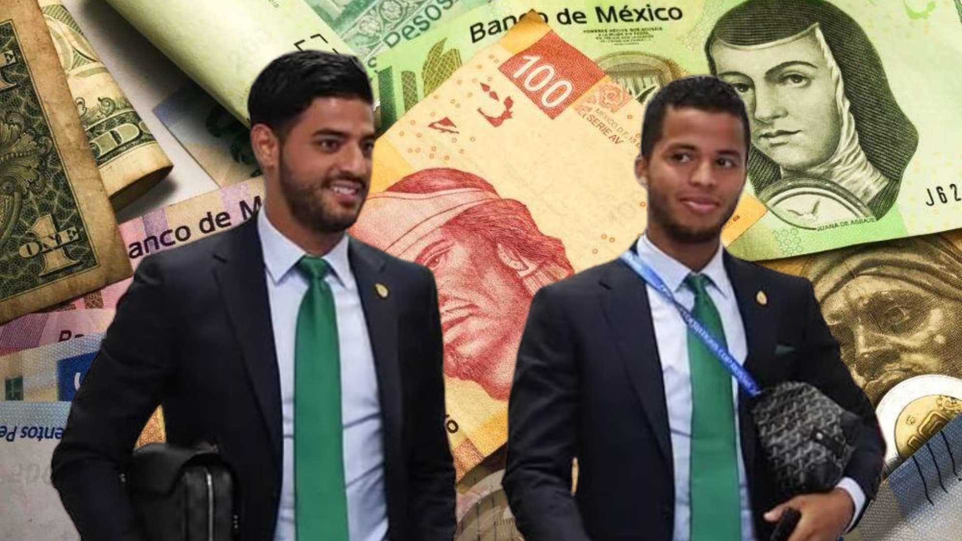 Carlos Vela y Giovani dos Santos en concentración con México / Imagen: TUDN