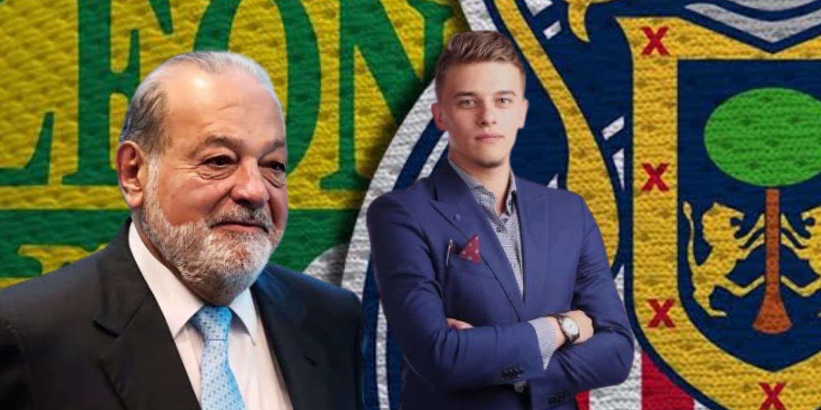 Caros Slim junto a empresario / FOTO ÁMBITO FINANCIERO