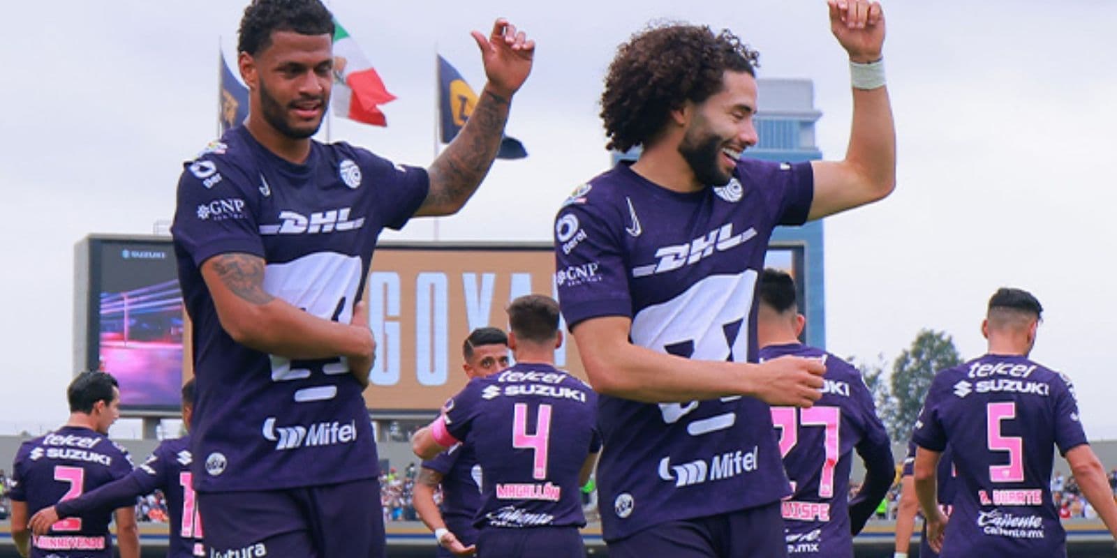 César 'Chino' Huerta brilló con Pumas en el partido de este domingo ante Atlético de San Luis