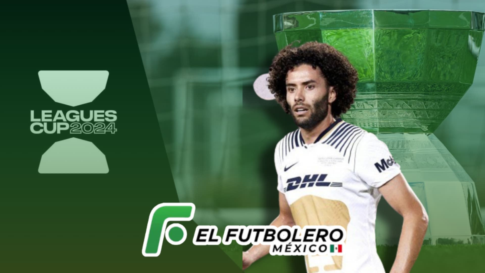César Huerta con Pumas Trofeo de la Leagues Cup | Foto: MLS y Mexsport