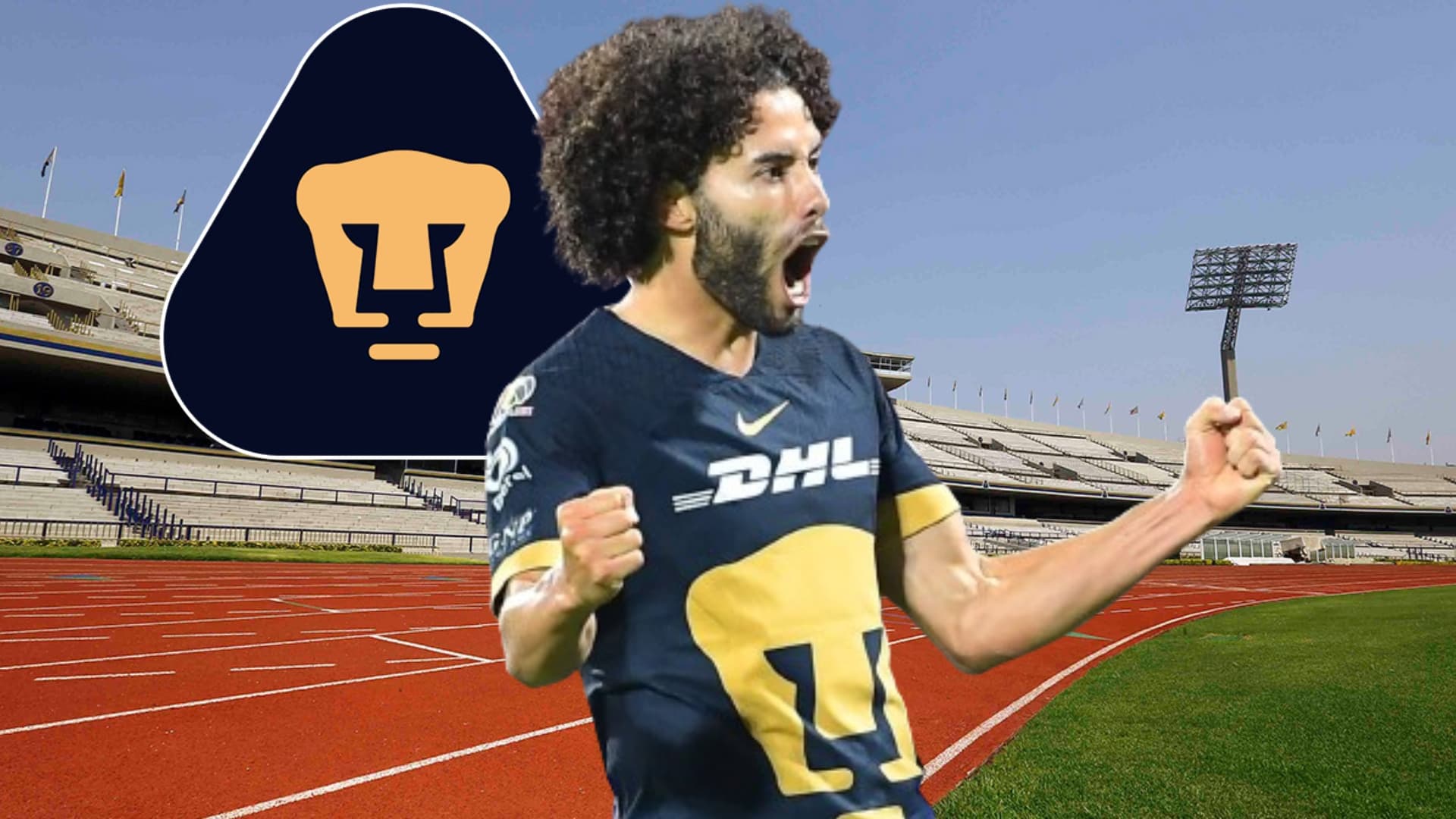 César Huerta festejando un gol / Imagen: Club Universidad