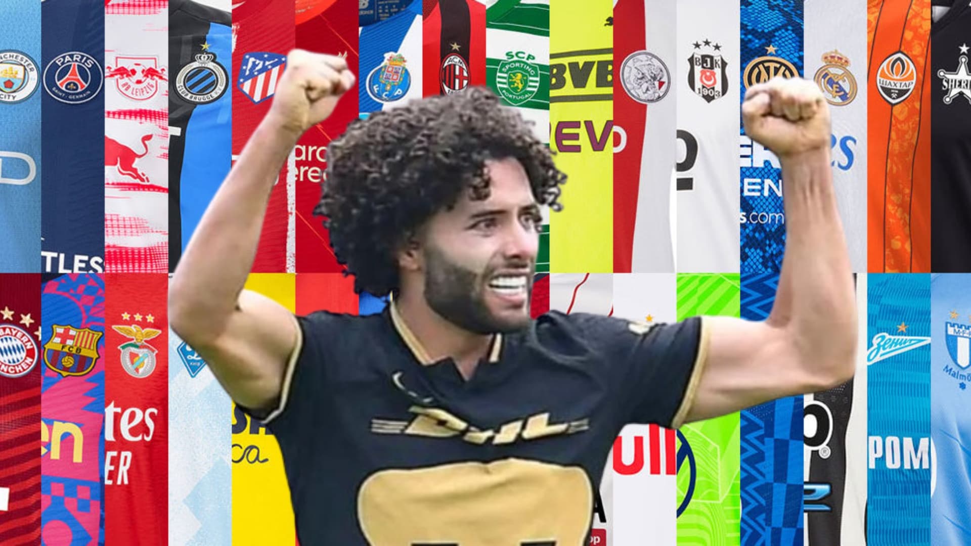 César Huerta festejando un gol / Imagen: Todo sobre camisetas