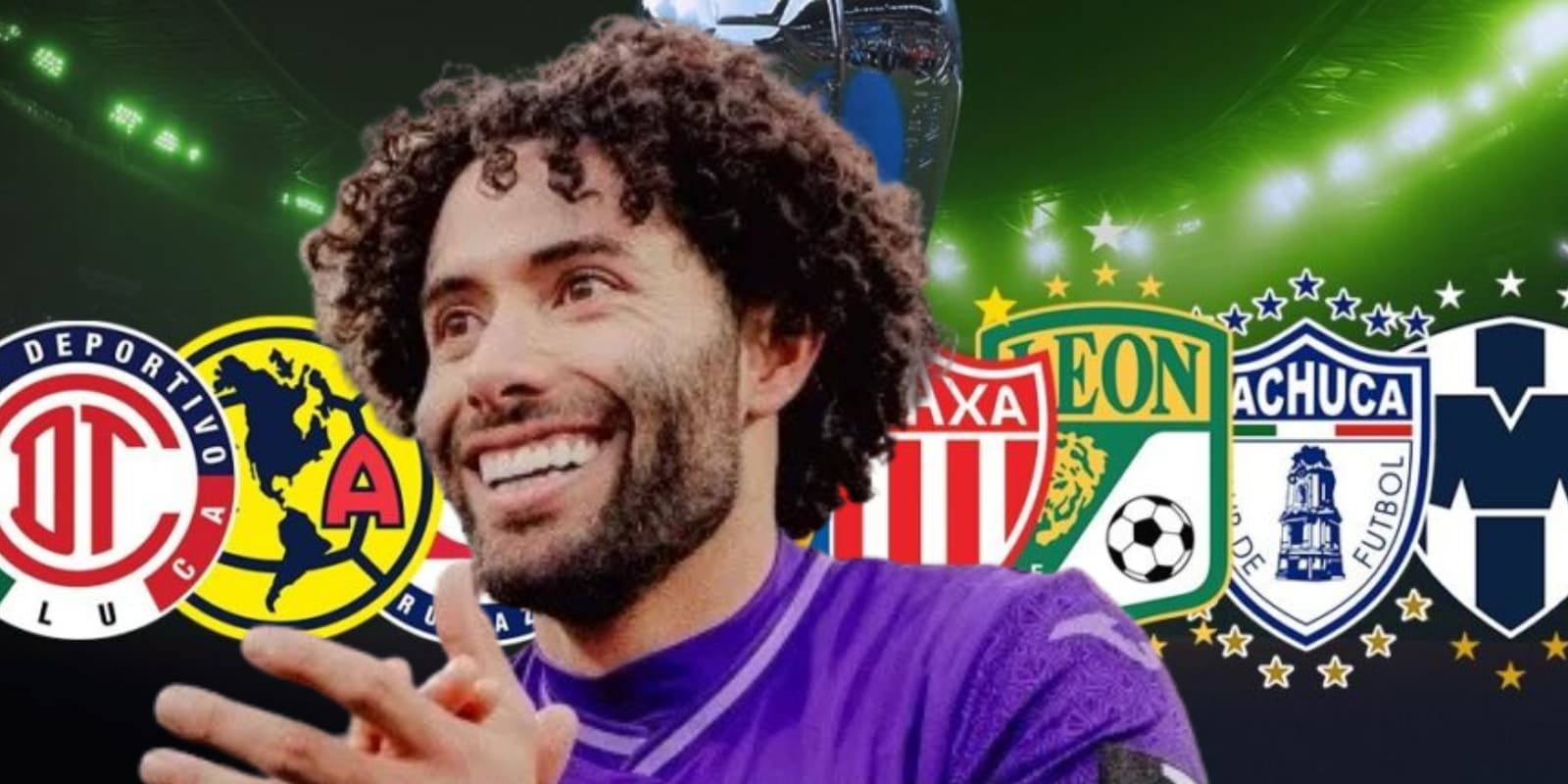 César Huerta junto a clubes de la Liga MX / FOTO ESTADIO DEPORTES