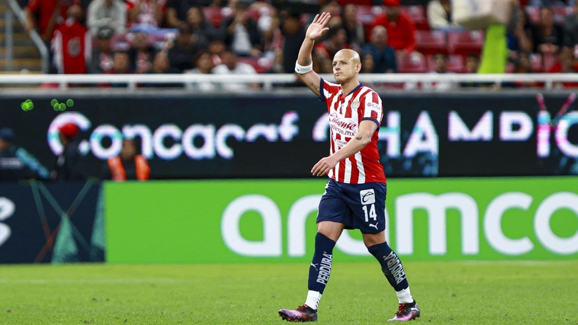 Chicharito con Chivas en la CONCACAF Champions Cup (Foto: Mexsport)