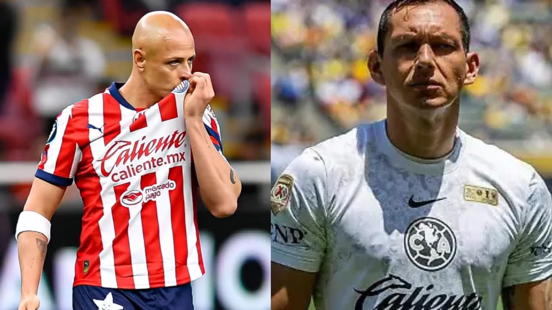 Chicharito no puede contra Cota y el Cuadro B del América | Foto: Especial