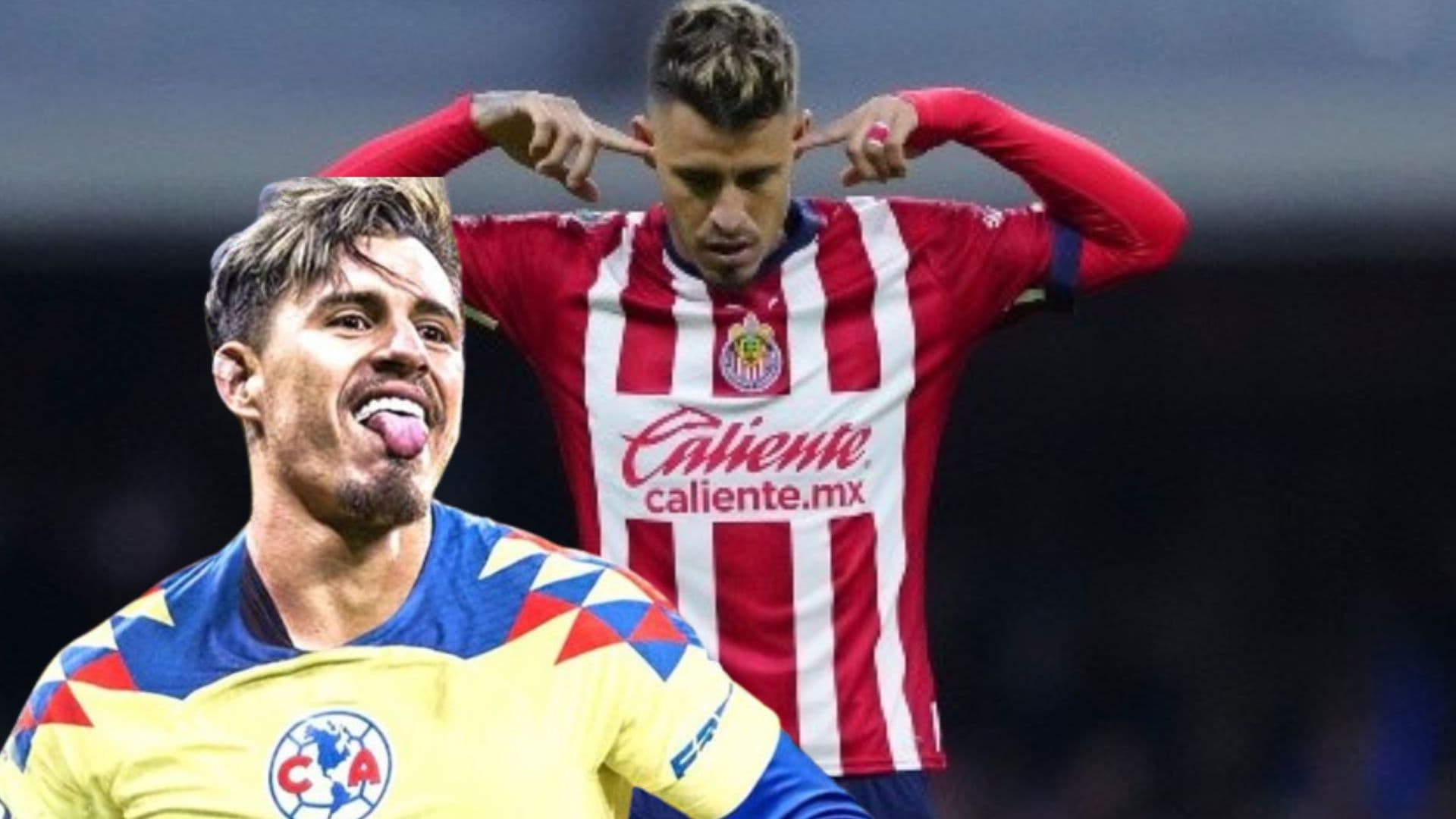 Chicote con América y con la playera de Chivas