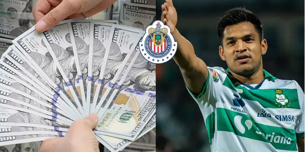 Chivas de Guadalajara deberá pagar el doble de lo que pedían por el pase de Eduardo Aguirre. Todo tras su buen juego ante Santos Laguna. 