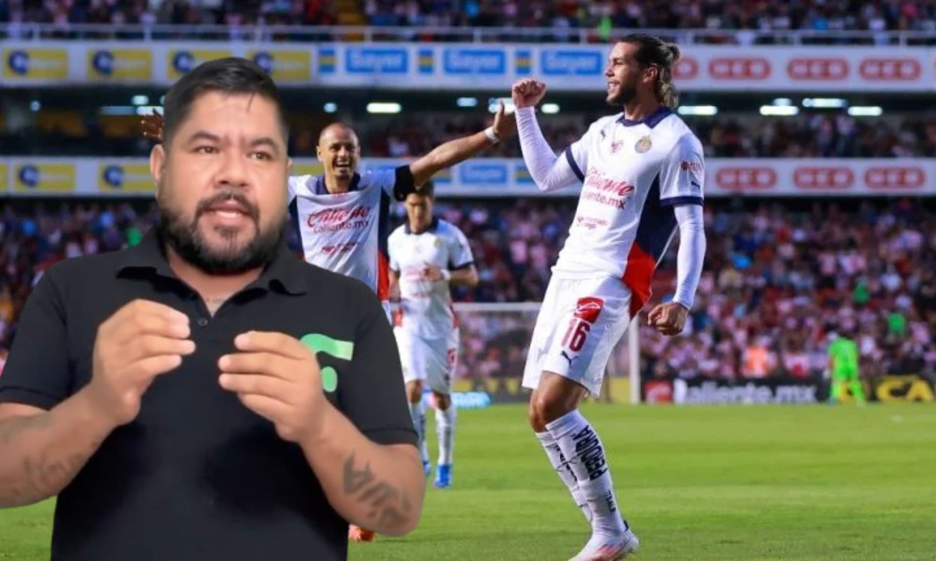 Chivas festeja gol de Cade Cowell ante los Gallos (Fuente: Imago)
