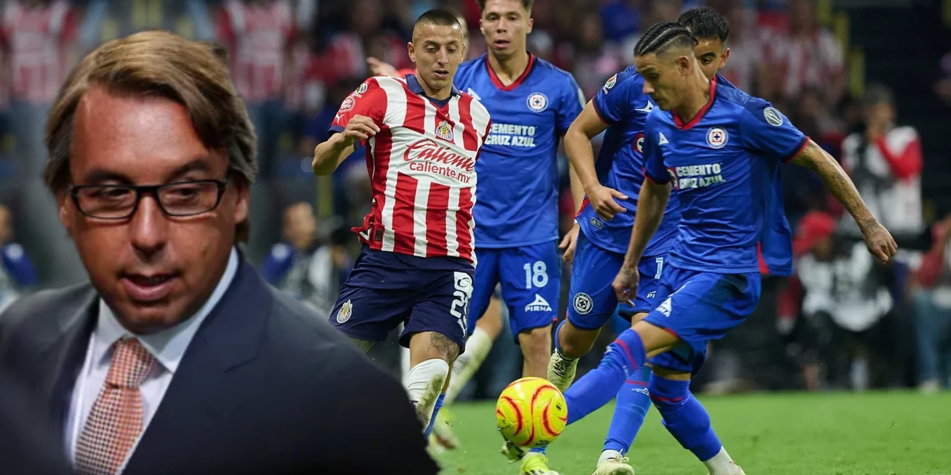 Chivas y Cruz Azul durante su partido por Liga MX / Foto: Diario Marca