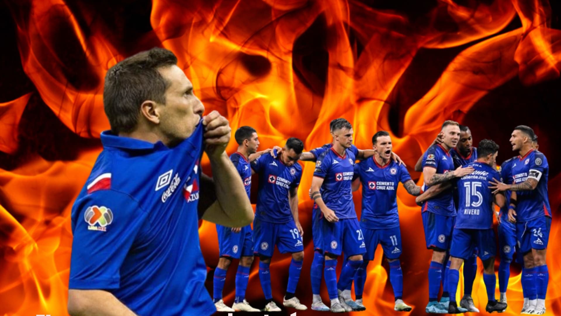 Christian Chaco Giménez besando el escudo de Cruz Azul/FOTO El Futbolero