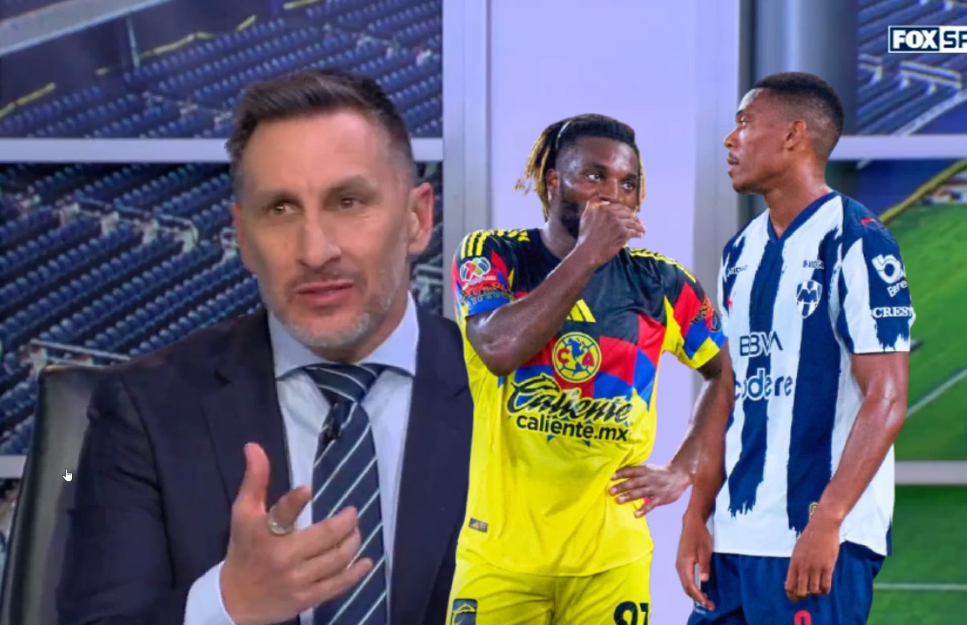 Christian Giménez, Allan Saint-Maximin, Anthony Martial/ Foto Fox Sports.
