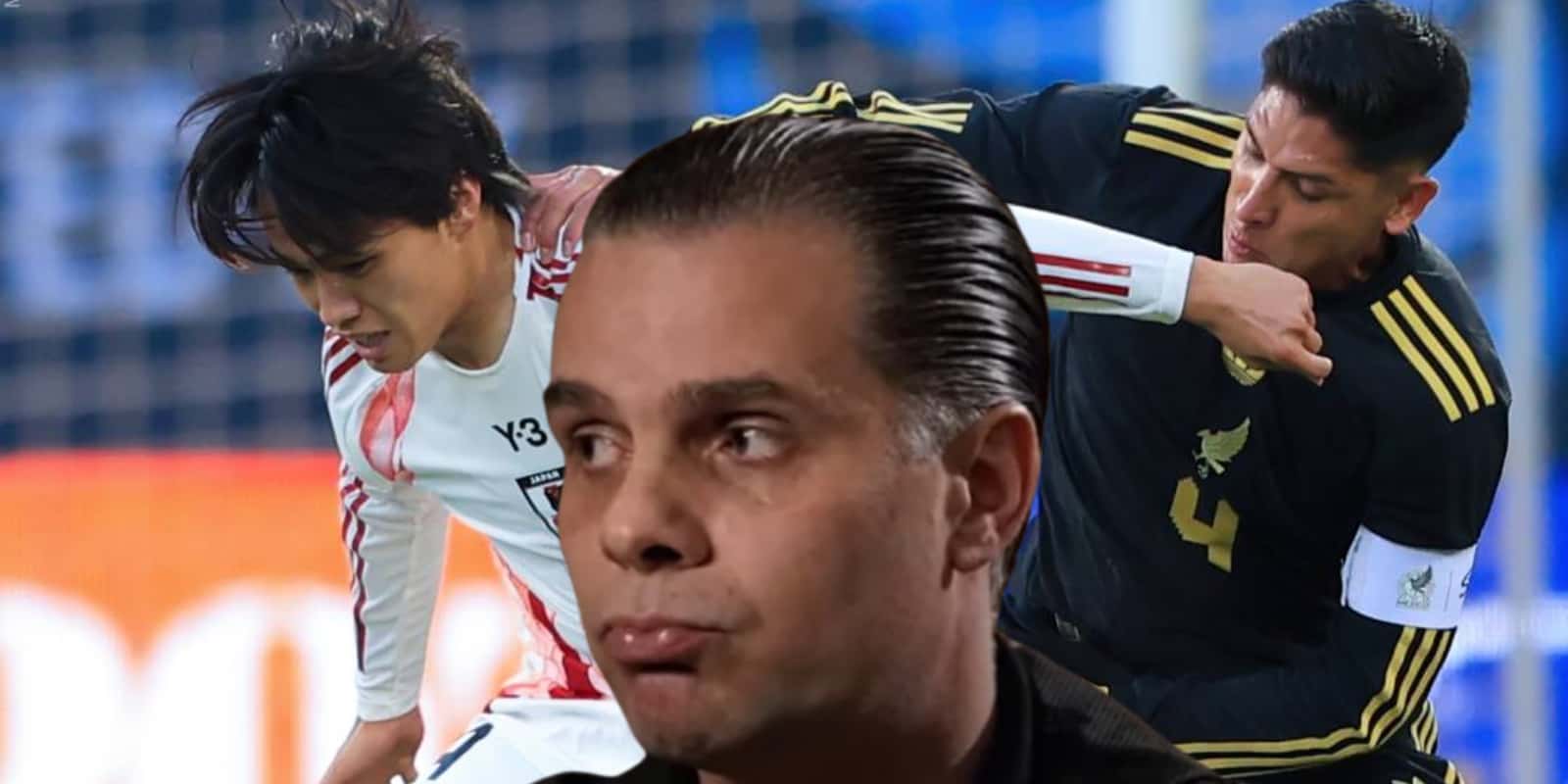Christian Martinoli en el México vs Japón / FOTO MARCA