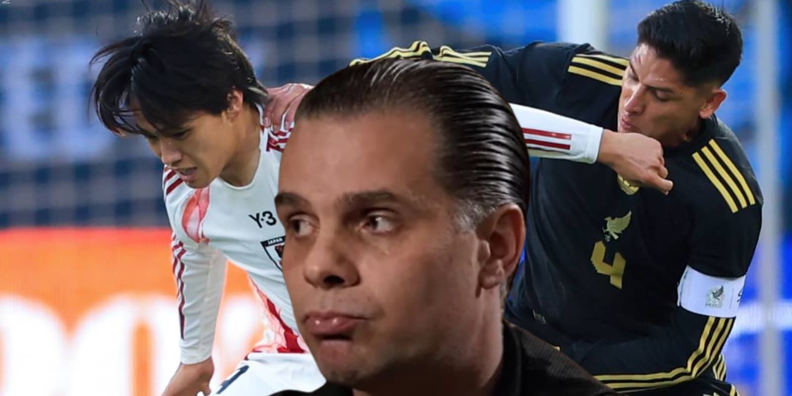 Christian Martinoli en el México vs Japón / FOTO MARCA