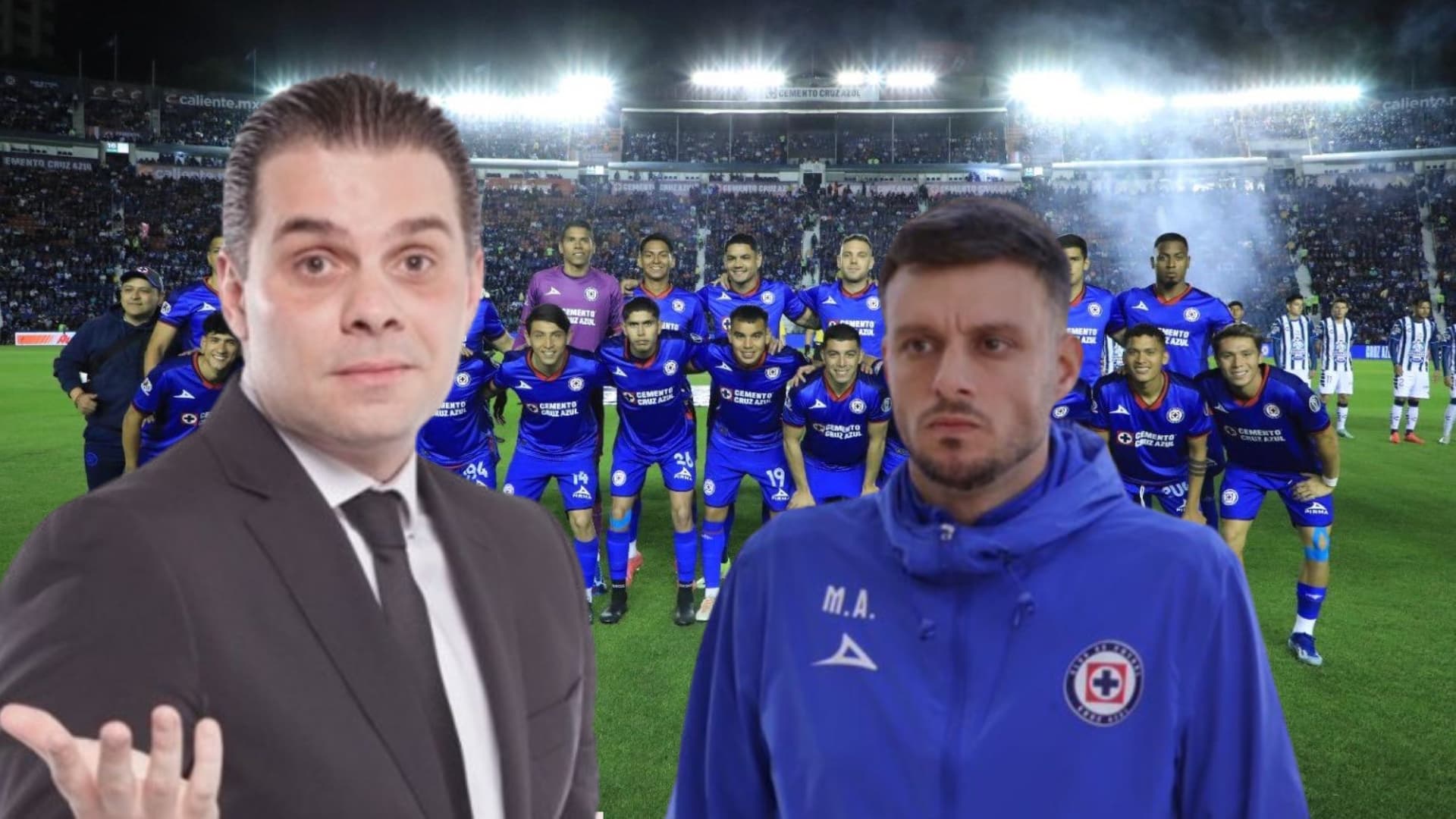 Christian Martinoli, Martin Ansemi y el equipo de Cruz Azul