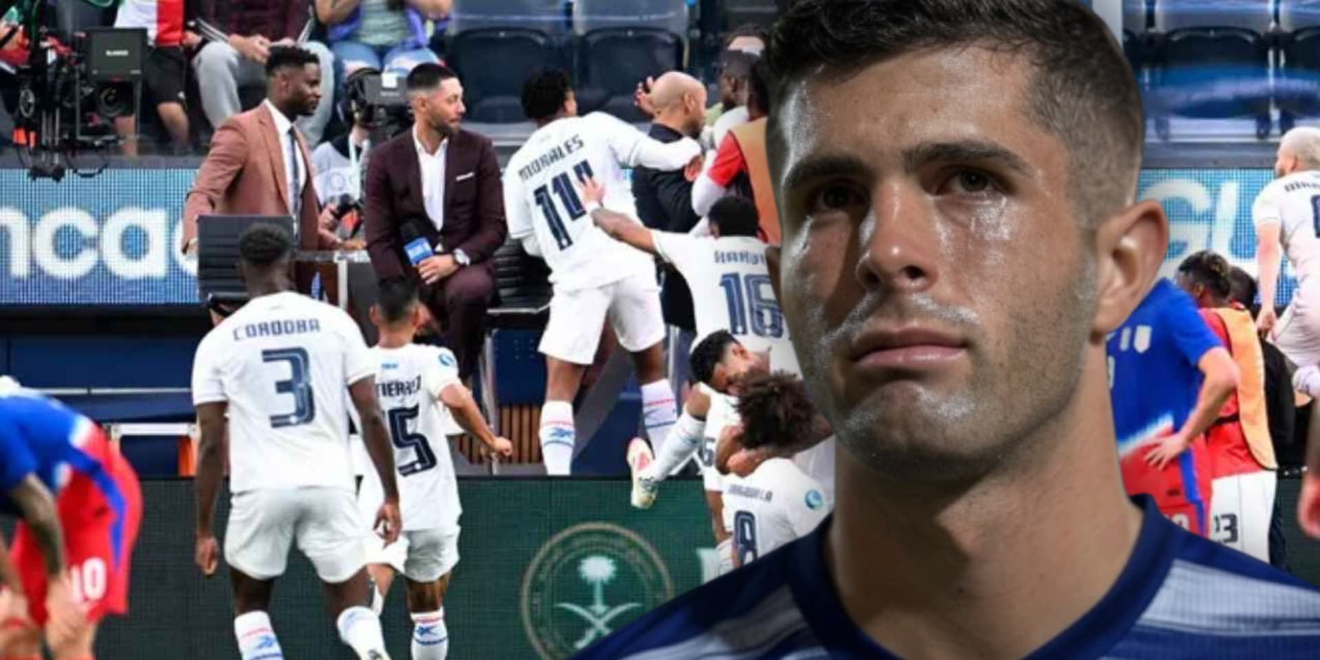 Christian Pulisic llorando / FOTO: GROK